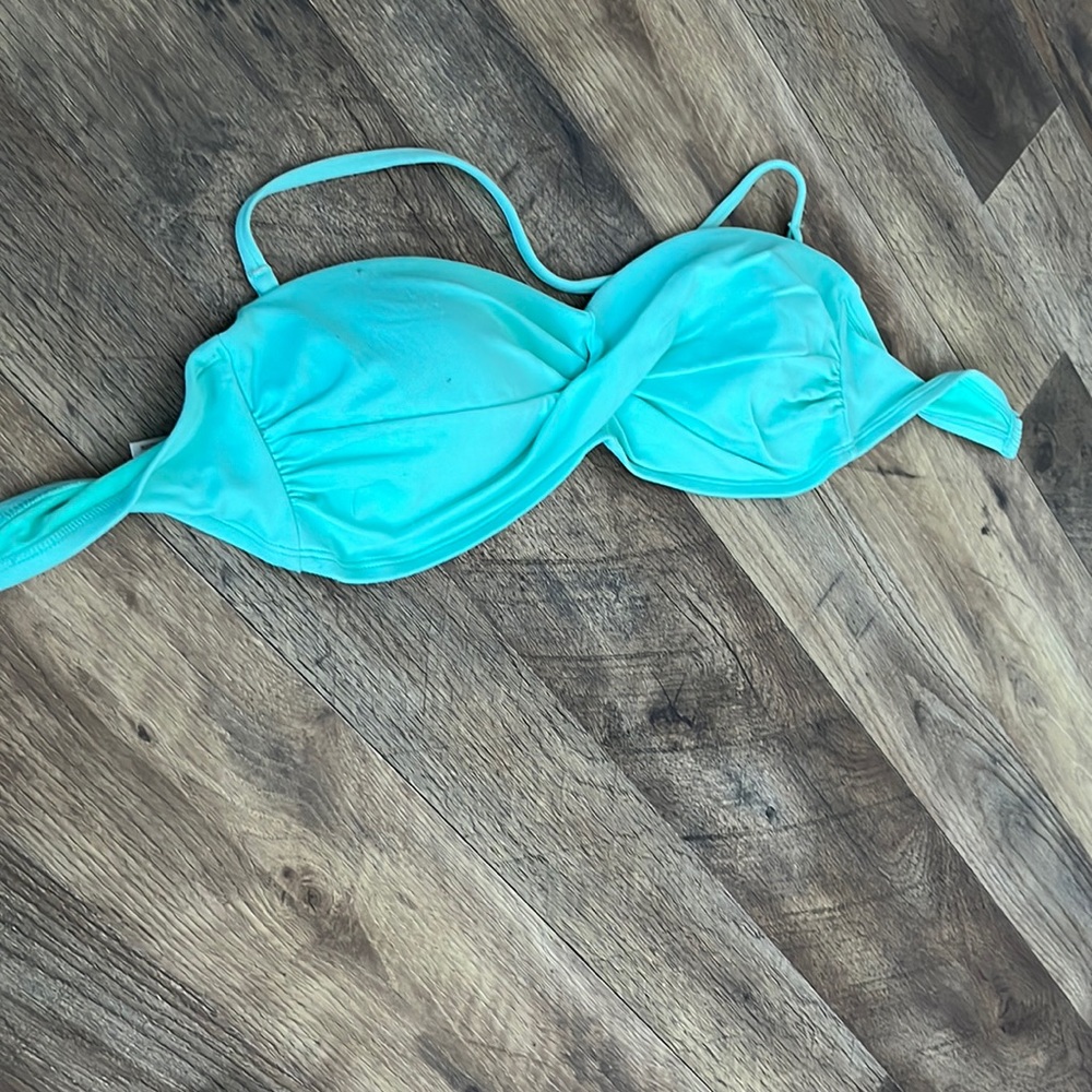 light blue bikini top